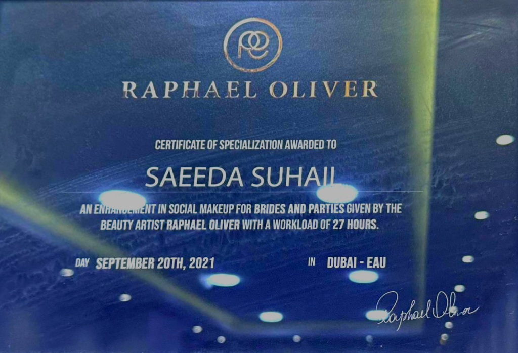 Sadia makeup artist